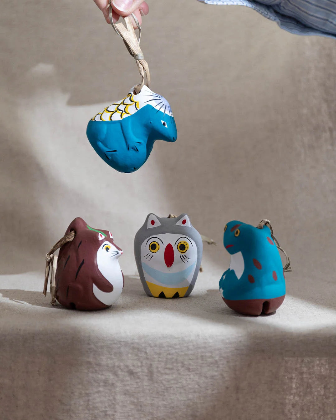 Nogomi Animal Bell – Japanese Clay Folk Toy