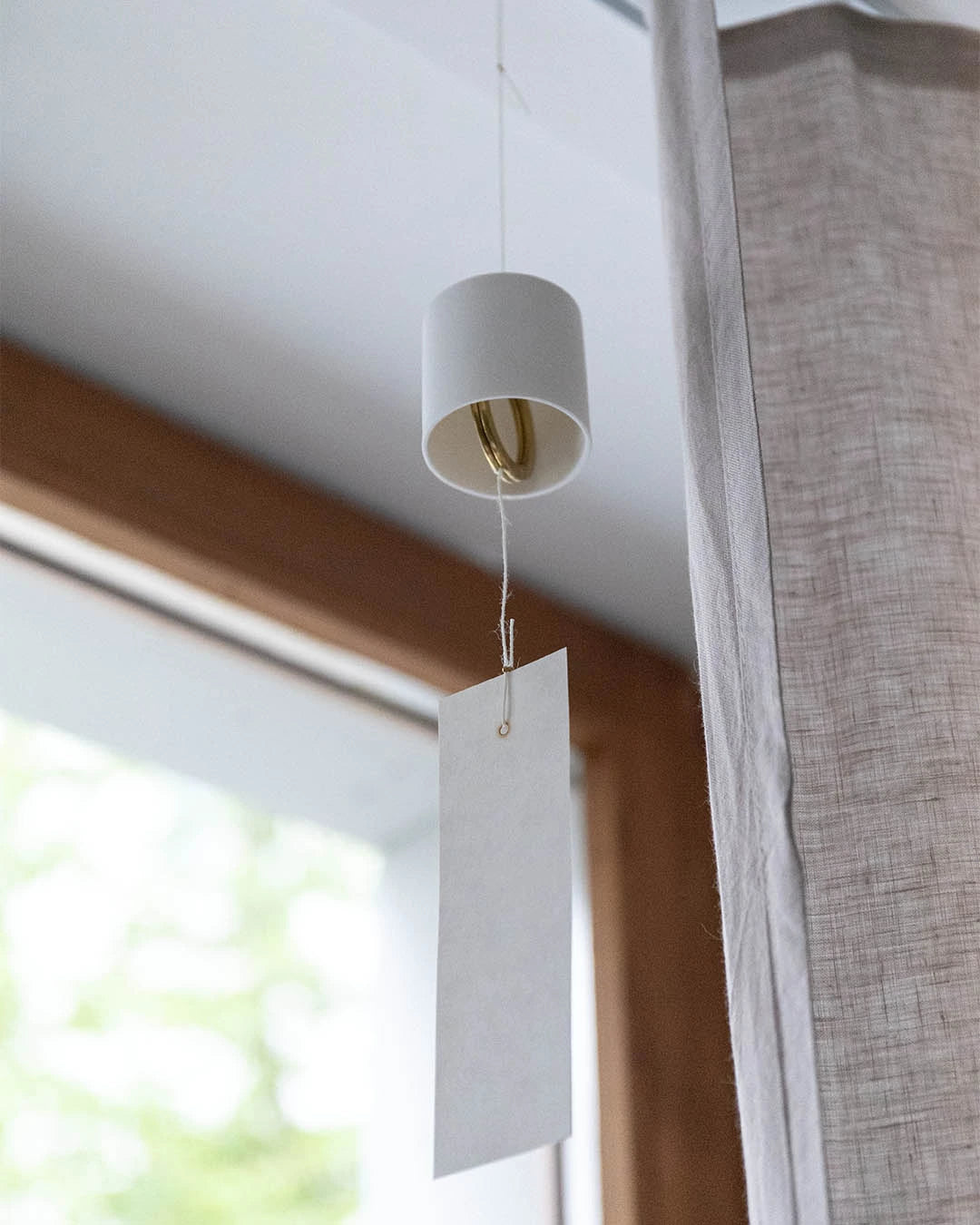 White Japanese Porcelain Wind Chime