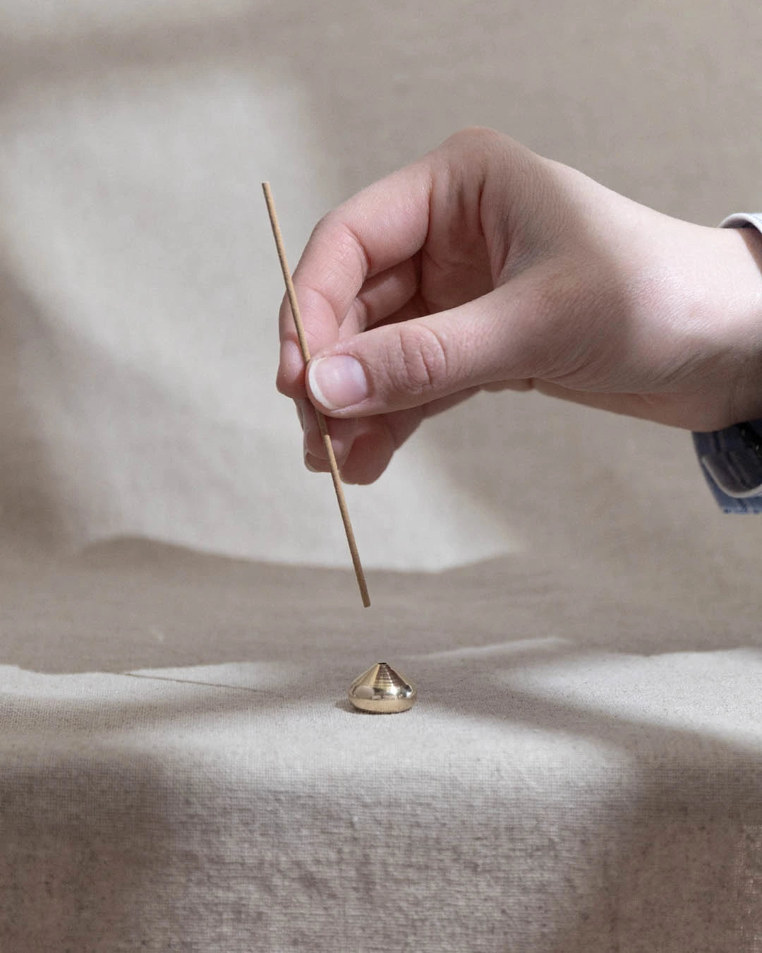 Minimal Brass Incense Stick Holder