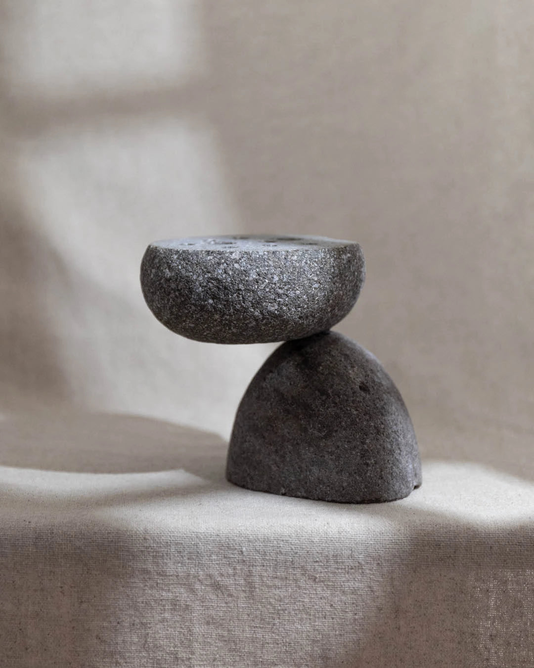 Stone-Sculpture Ikebana Flower Frog