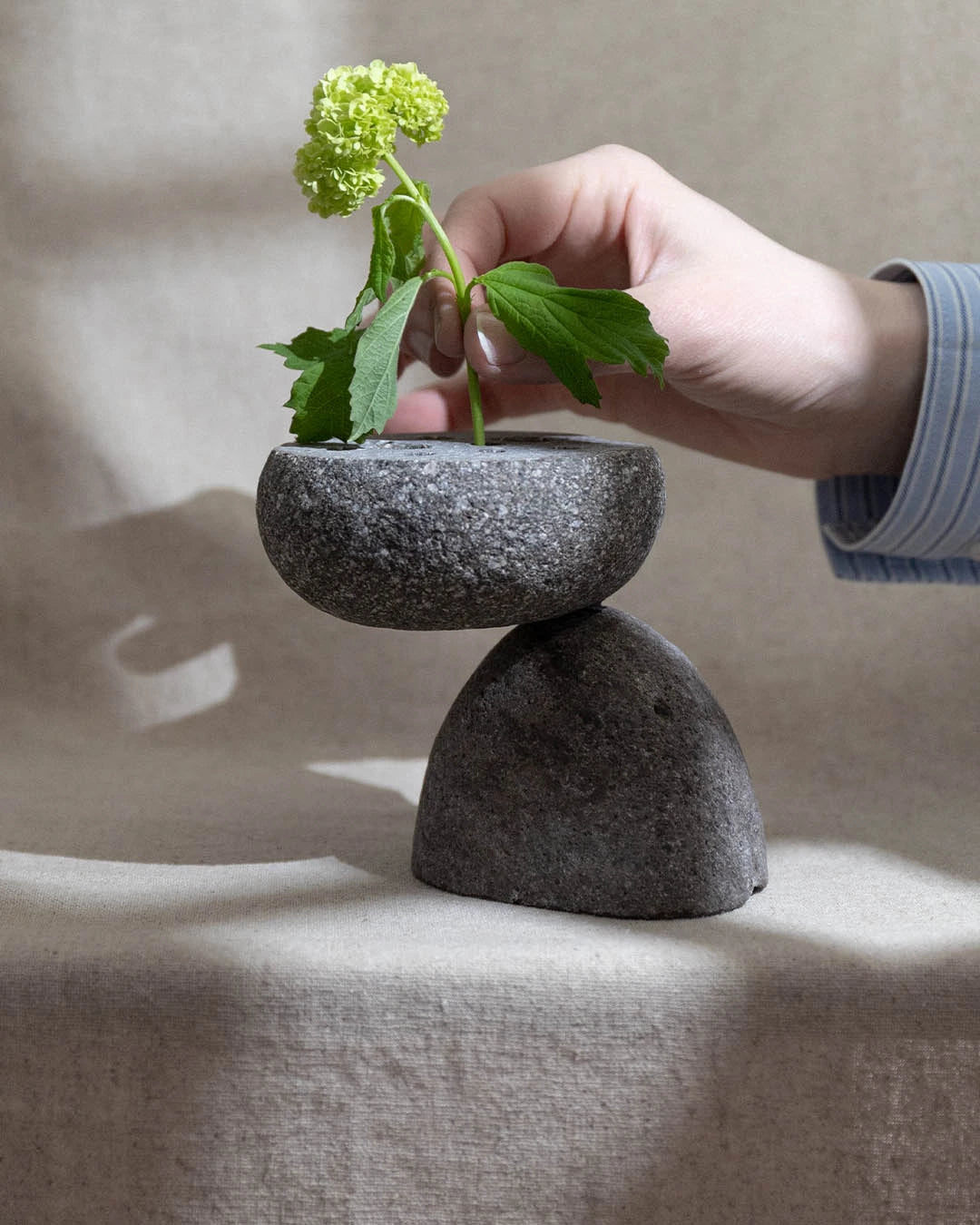 Stone-Sculpture Ikebana Flower Frog