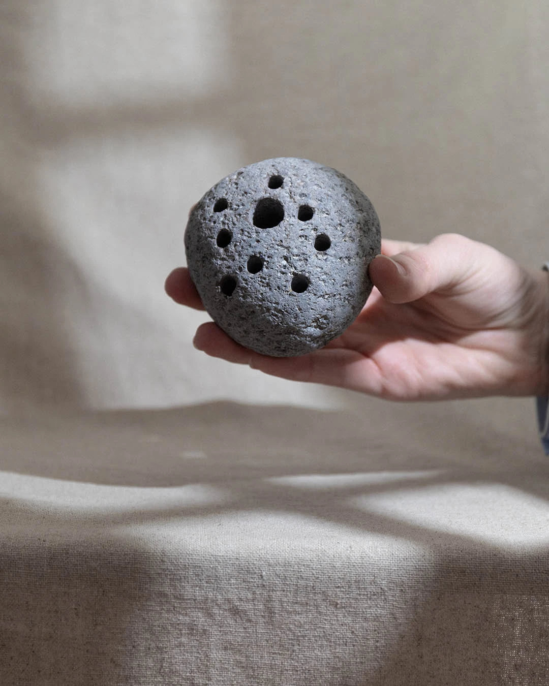 River Stone Ikebana Frog