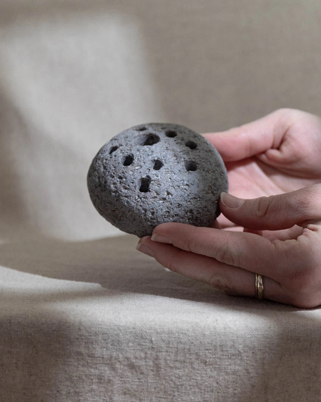 River Stone Ikebana Frog