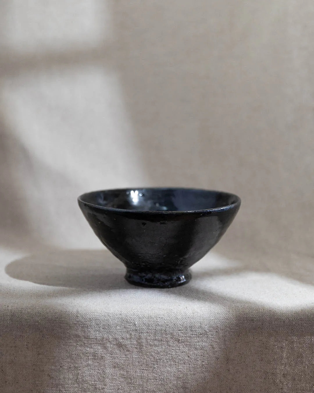 Japanese Ceramic Incense Bowl - Black