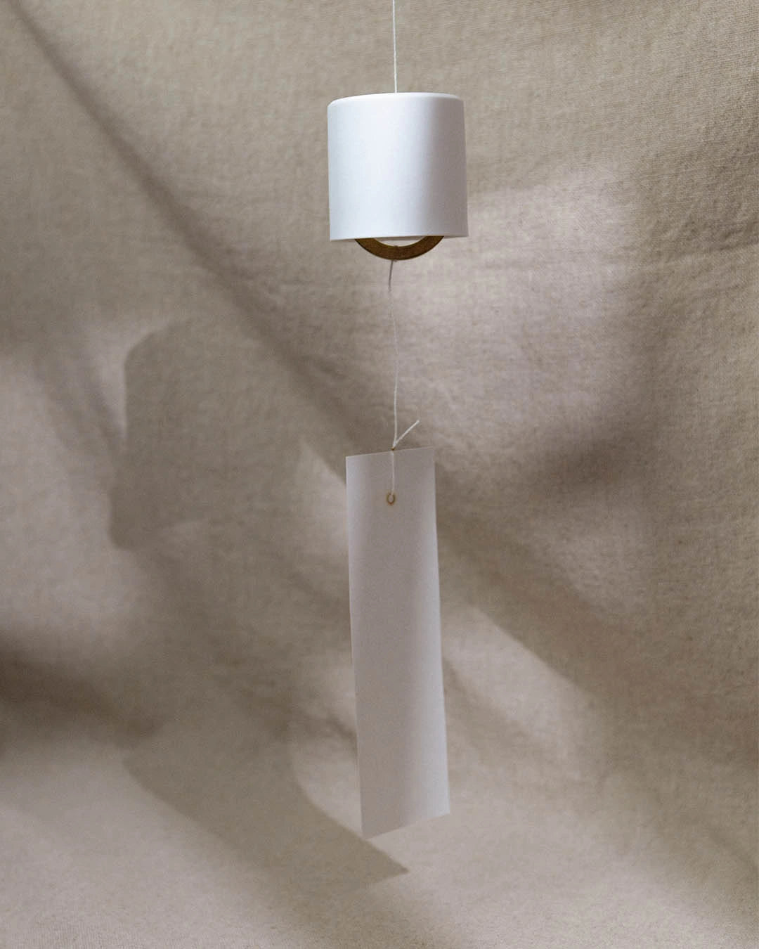 White Japanese Porcelain Wind Chime