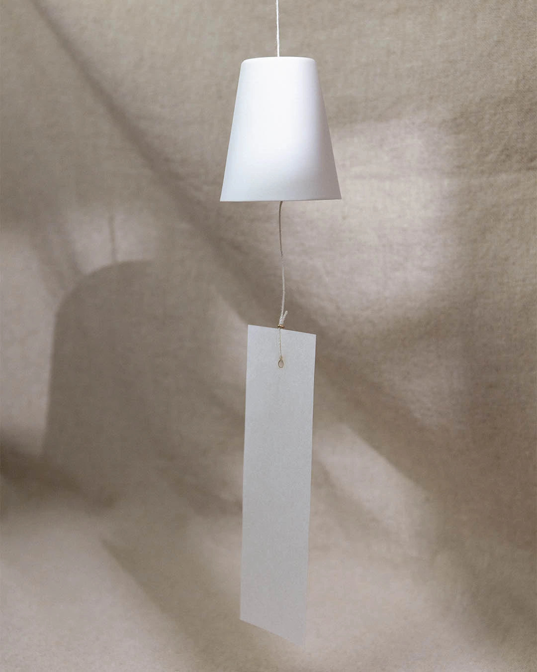 White Japanese Porcelain Wind Chime